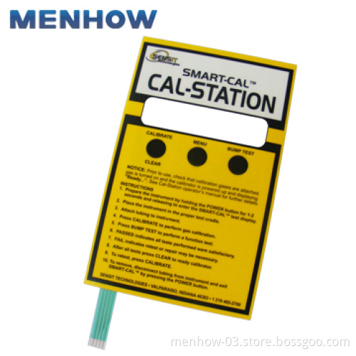 Membrane Switch, Membrane Overlay, Silicone Rubber Products MHMS-005